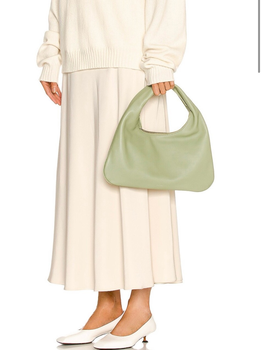 The Row Women’s Small Everyday Leather Shoulder Bag in Green - Picture 8 of 9